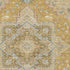 5' X 8' Gold Blue And Gray Oriental Washable Area Rug With UV Protection