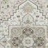 5' X 8' Ivory Gray And Beige Oriental Washable Area Rug With UV Protection
