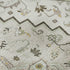 8' Ivory Gray And Beige Oriental Washable Round Rug With UV Protection