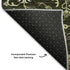 8' X 10' Olive Green Ivory And Beige Oriental Washable Area Rug With UV Protection
