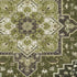 8' X 10' Olive Green Ivory And Beige Oriental Washable Area Rug With UV Protection
