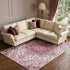8' X 10' Pink Ivory And Gray Oriental Washable Area Rug With UV Protection