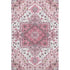 8' X 10' Pink Ivory And Gray Oriental Washable Area Rug With UV Protection