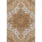 8' X 10' Terra Cotta Ivory And Beige Oriental Washable Area Rug With UV Protection