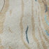 5' X 8' Beige Teal And Brown Abstract Washable Area Rug With UV Protection