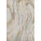 8' X 10' Beige Teal And Brown Abstract Washable Area Rug With UV Protection