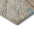 8' X 10' Beige Teal And Brown Abstract Washable Area Rug With UV Protection