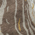 5' X 8' Brown Ivory And Taupe Abstract Washable Area Rug With UV Protection