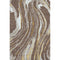 8' X 10' Brown Ivory And Taupe Abstract Washable Area Rug With UV Protection