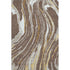 8' X 10' Brown Ivory And Taupe Abstract Washable Area Rug With UV Protection