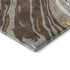 8' X 10' Brown Ivory And Taupe Abstract Washable Area Rug With UV Protection