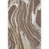 8' X 10' Brown Ivory And Taupe Abstract Washable Area Rug With UV Protection