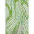 9' X 12' Green Lavender And Teal Abstract Washable Area Rug With UV Protection