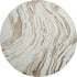 8' Ivory Taupe And Gray Abstract Washable Round Rug With UV Protection