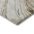 8' Ivory Taupe And Gray Abstract Washable Round Rug With UV Protection