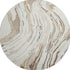 8' Ivory Taupe And Gray Abstract Washable Round Rug With UV Protection