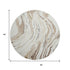 8' Ivory Taupe And Gray Abstract Washable Round Rug With UV Protection