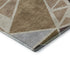 5' X 8' Beige Brown And Mauve Geometric Washable Area Rug With UV Protection