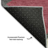 5' X 8' Burgundy Pink And Ivory Geometric Washable Area Rug With UV Protection