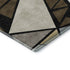 8' X 10' Brown Black And Ivory Geometric Washable Area Rug With UV Protection
