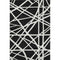 5' X 8' Black And Ivory Geometric Washable Area Rug With UV Protection