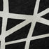 5' X 8' Black And Ivory Geometric Washable Area Rug With UV Protection