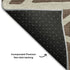 5' X 8' Brown And Ivory Geometric Washable Area Rug With UV Protection