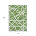 8' X 10' Green And Ivory Geometric Washable Area Rug With UV Protection