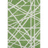 8' X 10' Green And Ivory Geometric Washable Area Rug With UV Protection