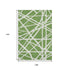 9' X 12' Green And Ivory Geometric Washable Area Rug With UV Protection