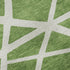 9' X 12' Green And Ivory Geometric Washable Area Rug With UV Protection