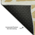 5' X 8' Gold And Ivory Geometric Washable Area Rug With UV Protection
