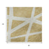 5' X 8' Gold And Ivory Geometric Washable Area Rug With UV Protection