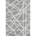 8' X 10' Gray And Ivory Geometric Washable Area Rug With UV Protection