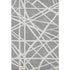 8' X 10' Gray And Ivory Geometric Washable Area Rug With UV Protection