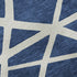9' X 12' Navy Blue And Ivory Geometric Washable Area Rug With UV Protection