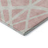 9' X 12' Pink And Ivory Geometric Washable Area Rug With UV Protection