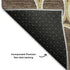 5' X 8' Brown Ivory And Gold Geometric Washable Area Rug With UV Protection