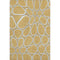 5' X 8' Gold Ivory And Gray Geometric Washable Area Rug With UV Protection
