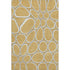 5' X 8' Gold Ivory And Gray Geometric Washable Area Rug With UV Protection