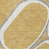 5' X 8' Gold Ivory And Gray Geometric Washable Area Rug With UV Protection