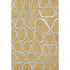 5' X 8' Gold Ivory And Gray Geometric Washable Area Rug With UV Protection