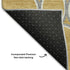 8' Gold Ivory And Gray Geometric Washable Round Rug With UV Protection