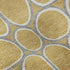 8' Gold Ivory And Gray Geometric Washable Round Rug With UV Protection