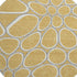 8' Gold Ivory And Gray Geometric Washable Round Rug With UV Protection