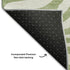 8' X 10' Artichoke Green And Ivory Animal Print Washable Area Rug With UV Protection