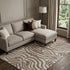 9' X 12' Brown And Beige Animal Print Washable Area Rug With UV Protection
