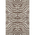 9' X 12' Brown And Beige Animal Print Washable Area Rug With UV Protection