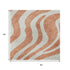 5' X 8' Coral And Ivory Animal Print Washable Area Rug With UV Protection