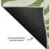 5' X 8' Green And Ivory Animal Print Washable Area Rug With UV Protection